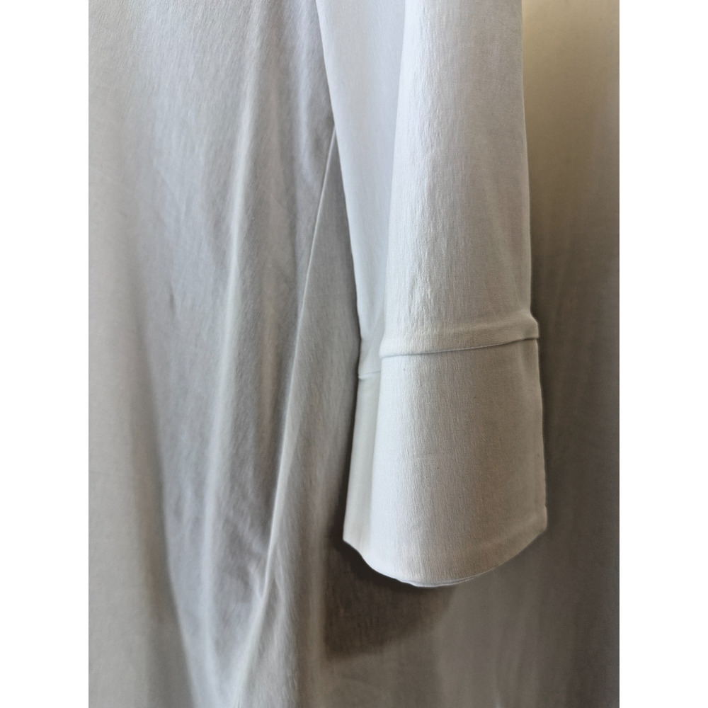 NWT Sassy BOUTIQUE #13450 White w/Black Pattern Button Down Tunic #0216 XS - Picture 10 of 12